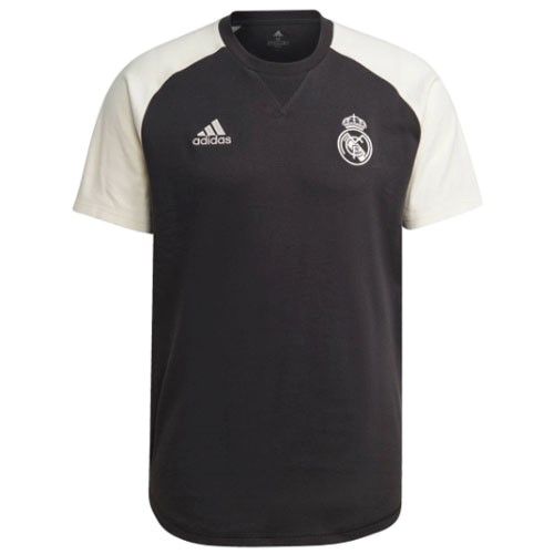 Trainingsshirt Real Madrid 2021-2022 Schwarz Weiß Günstige Fußballtrikots